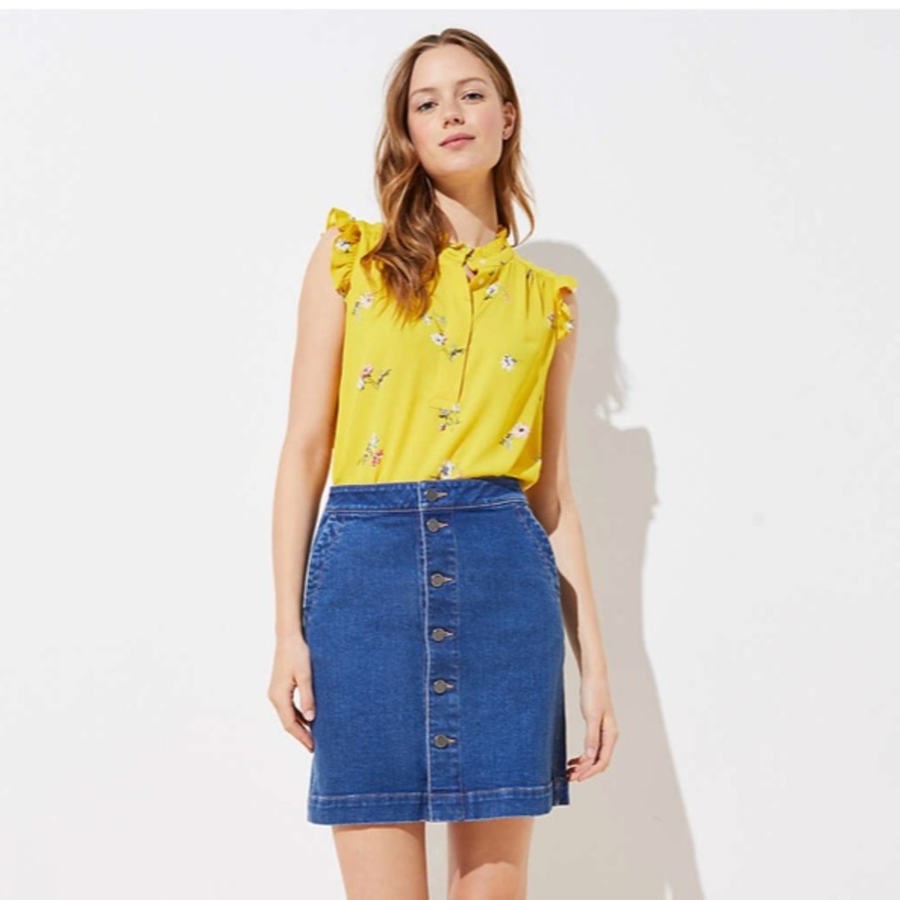 NWT Loft Denim Skirt